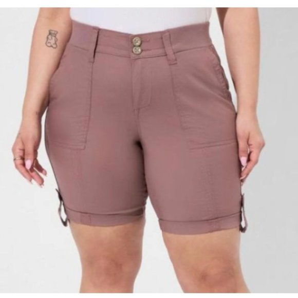 Torrid Bermuda Stretch Poplin Mid-Rise Short Mauve Size 30 NEW - Picture 7 of 7